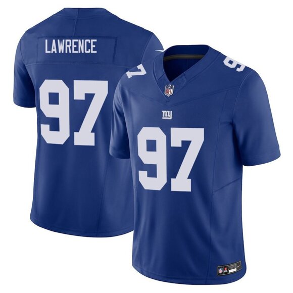 Mens YouthsKids Dexter Lawrence II Royal Stitched Jersey Vapor